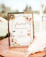 Desert Bachelorette Party Favors Sign | Palm Springs Bachelorette Favors Sign