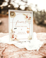 Desert Bachelorette Party Favors Sign | Palm Springs Bachelorette Favors Sign