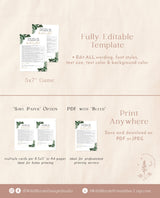 Tropical Bachelorette Trivia Game | Bachelorette Party Game