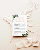 Tropical Finish the Sentence Game | Fun Bachelorette Party Game
