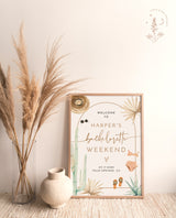 Bachelorette Welcome Poster Template | Desert Bachelorette Party