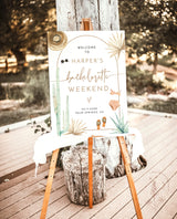 Bachelorette Welcome Poster Template | Desert Bachelorette Party