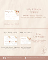 Terracotta RSVP Card | Minimalist Wedding Invite Insert