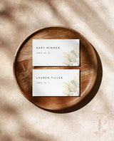 Pampas Grass Place Card Template | Bohemian Place Cards