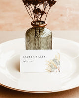 Pampas Grass Place Card Template | Bohemian Place Cards