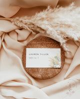 Pampas Grass Place Card Template | Bohemian Place Cards