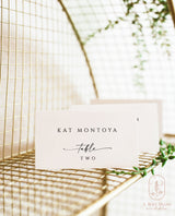 Modern Wedding Place Cards | Minimalist Place Cards