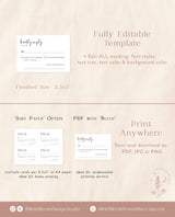 Minimalist RSVP Card | Modern Wedding Response Card