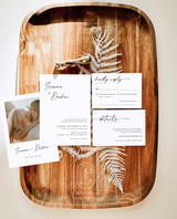 Minimalist Wedding Invitation Suite | Minimalist Wedding Invite