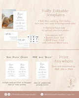 Minimalist Wedding Invitation Suite | Minimalist Wedding Invite