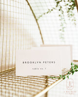 Modern Wedding Place Card Template | Minimalist Place Cards