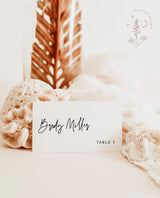 Modern Wedding Place Card | Minimalist Place Cards