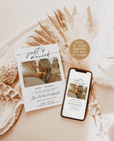 Photo Wedding Announcement | Photo Elopement Announcement