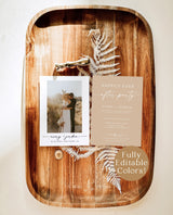 Photo Wedding Announcement | Photo Elopement Announcement