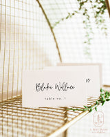 Modern Wedding Place Card | Minimalist Place Cards
