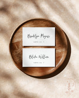 Modern Wedding Place Card | Minimalist Place Cards