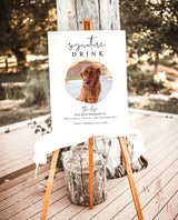 Dog Signature Drink Sign | Pet Signature Cocktail Sign