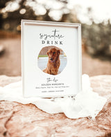 Dog Signature Drink Sign | Pet Signature Cocktail Sign