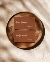 Terracotta Place Cards | Minimalist Place Cards