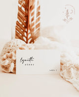 Modern Wedding Place Card | Minimalist Place Cards