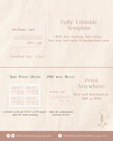 Terracotta Enclosure Card | Burnt Orange Wedding Invite Insert