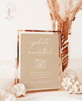 Photo Guestbook Sign | Modern Minimalist Wedding Sign
