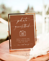Photo Guestbook Sign | Modern Minimalist Wedding Sign