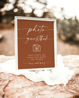 Photo Guestbook Sign | Modern Minimalist Wedding Sign