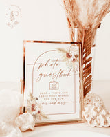 Photo Guestbook Sign | Modern Minimalist Wedding Sign
