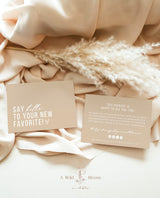 Boho Small Business Thank You Card | Editable Thank You Card Template