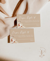 Pampas Grass Diaper Raffle Card | Diaper Raffle Ticket