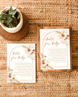 Pampas Grass Books for Baby Card | Book Request Insert