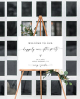 Minimalist Wedding Welcome Sign | Happily Ever After Party Welcome Sign
