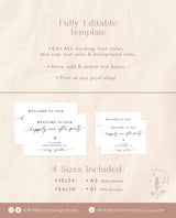Minimalist Wedding Welcome Sign | Happily Ever After Party Welcome Sign