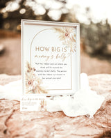 How Big is Mommy's Belly Game | Boho Baby Shower Game