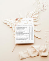 Over or Under Baby Shower Game | Boho Baby Shower