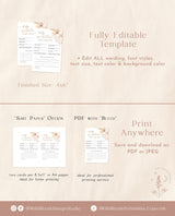 Baby Shower Advice and Predictions Card | Girl Baby Shower