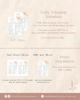 Boho Baby Trivia Shower Game | Baby Shower Trivia Game