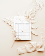 Pampas Grass Baby Bingo Game | Boho Baby Shower Game