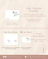 Minimalist Thank You Card | Thank You Card