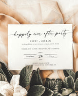 Happily Ever After Party Invite | Reception Party Invitation
