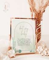 Don't Say Baby Shower Game | Clothes Pin Baby Shower Game