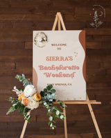 Retro Bachelorette Welcome Poster | 70s Bachelorette Party