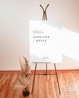 Minimalist Wedding Welcome Sign Template | Editable Welcome Sign