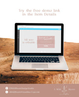 Minimalist Small Business Thank You Card | Boho Boutique Thank You Template