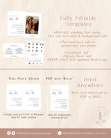 Modern Wedding Invitation Suite Template | Minimalist Wedding Invite