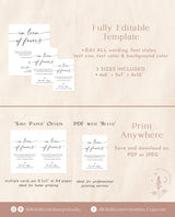 In Lieu of Favors Sign | Minimalist In Lieu of Favors Sign