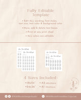 Minimalist Seating Chart Poster | Modern Wedding Seating Chart