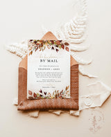 Fall Baby Shower By Mail Invitation | Autumn Baby Shower Invite