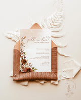 Fall Baby Shower Invitation Template | A Little Pumpkin is on the Way